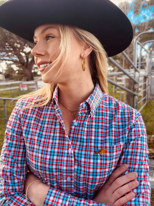 Kent Arena Shirt - Womens Small Squares