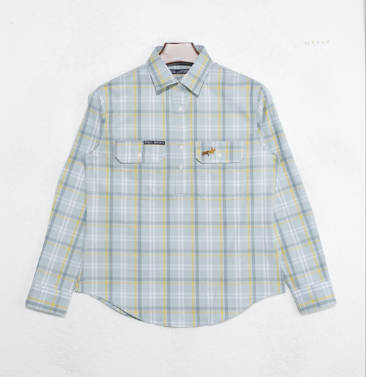 Limited Edition Larrawa Half Button Work Shirt - Womens