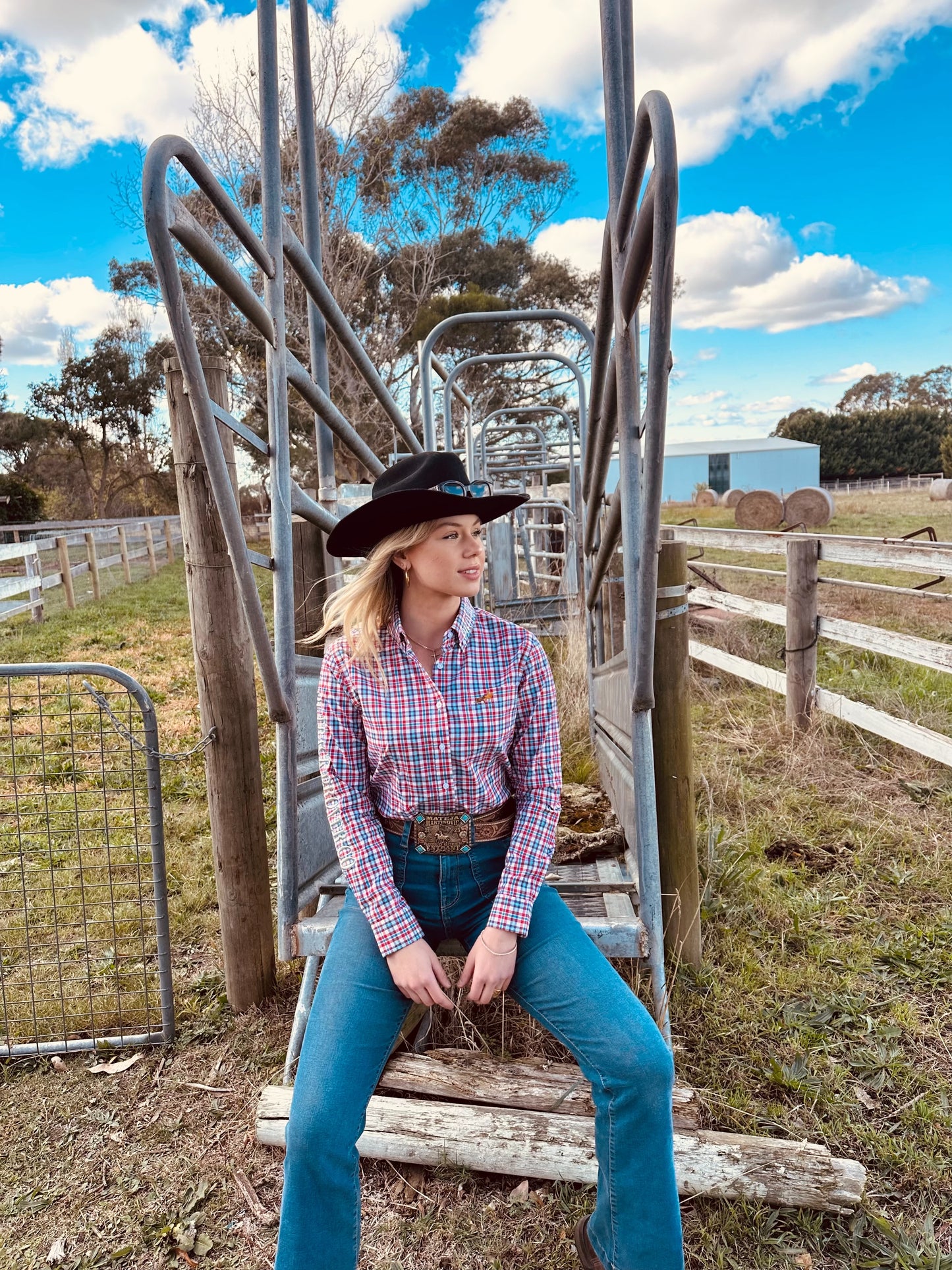 Kent Arena Shirt - Womens Small Squares