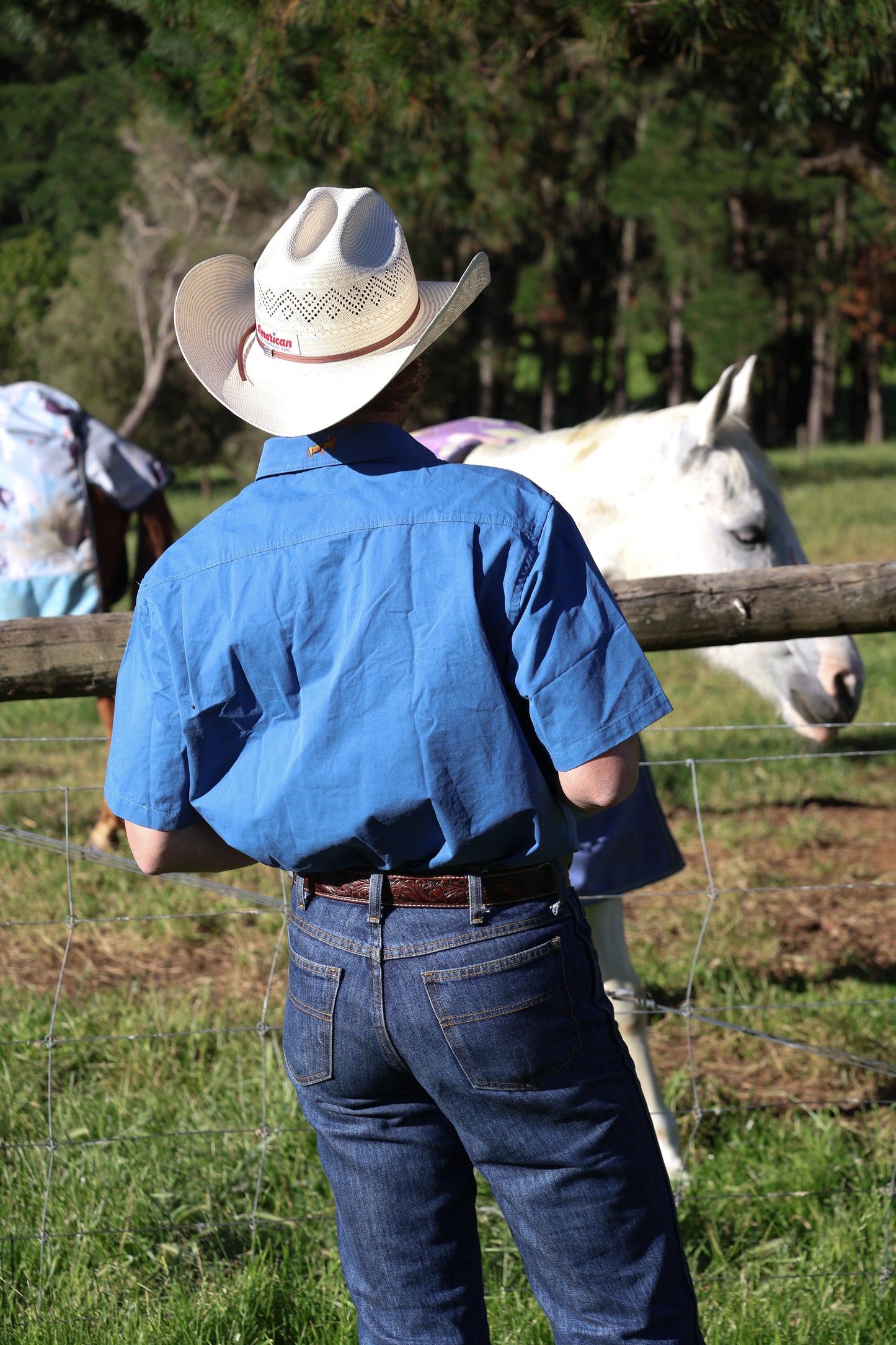 Ringer Soak Full Button Short Sleeve