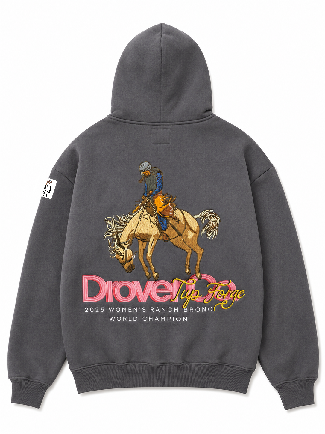 Tup Forge Women’s Ranch Bronc World Champion - Charcoal Hoodie