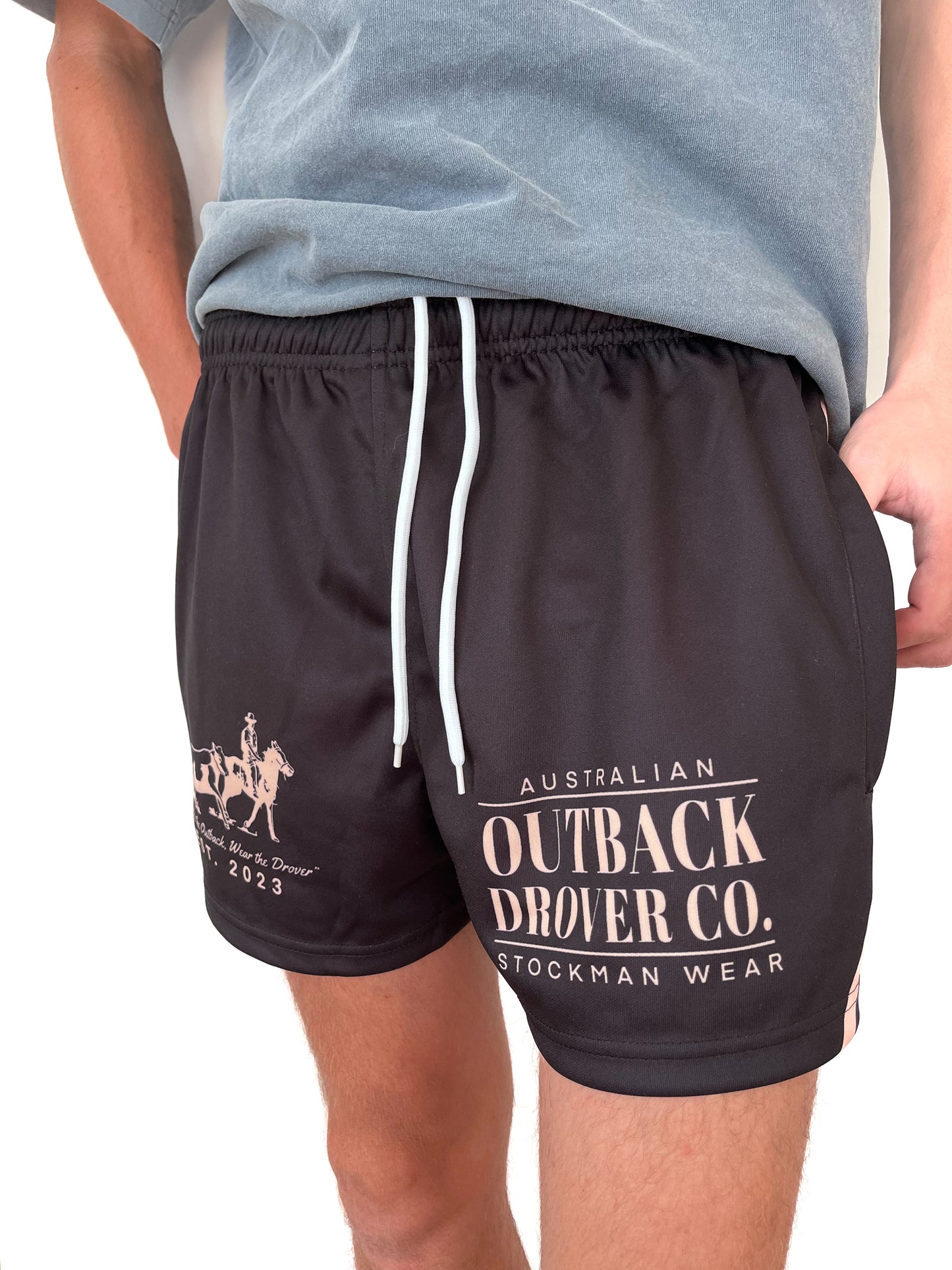 Unisex Footy Shorts - Charcoal