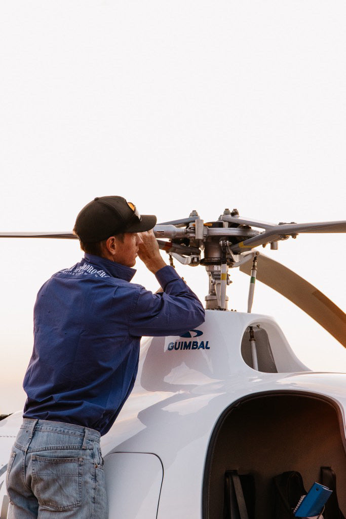 Wreschke 1/2 Button Workshirt - Mulga Blue