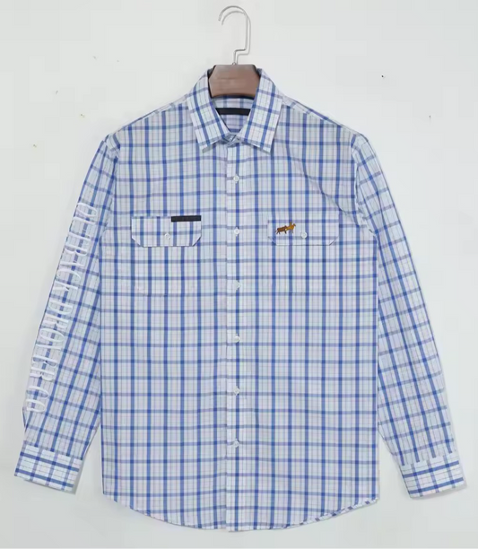 Unisex Curyer Check Dress Shirt