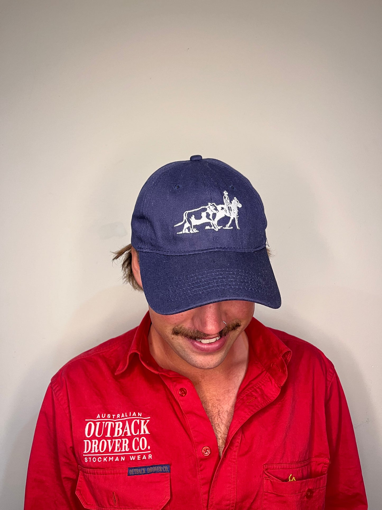 Drover Co. Embroidered Dad Cap - Blue