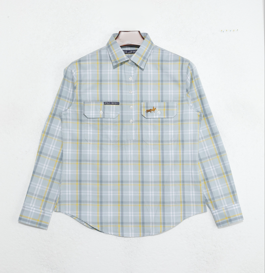 Limited Edition Monty Half Button Work Shirt - Woman’s