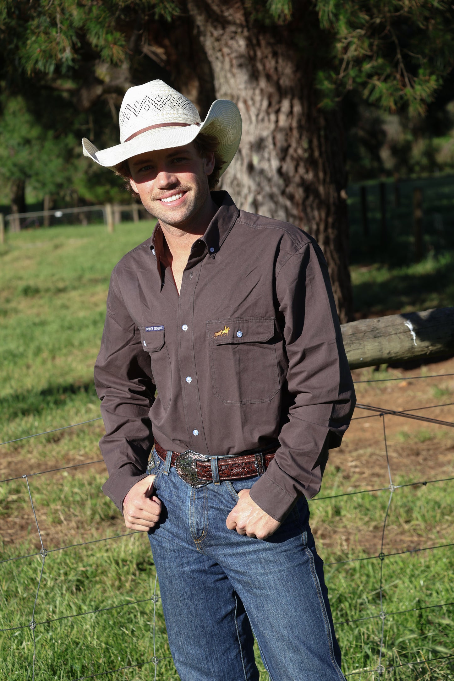 Dark Bay Full Button