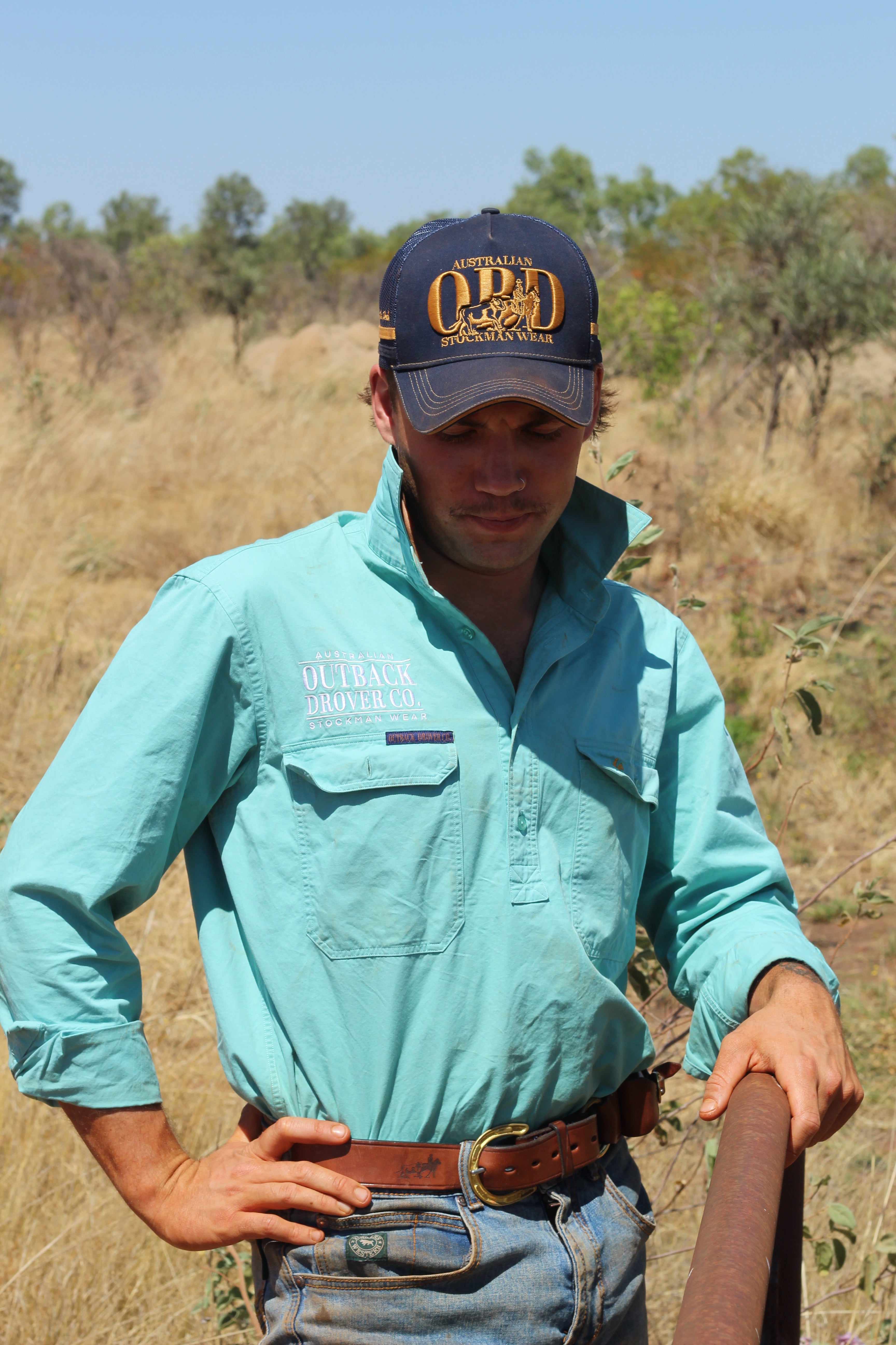 Wreschke Full Button Workshirt - Mint