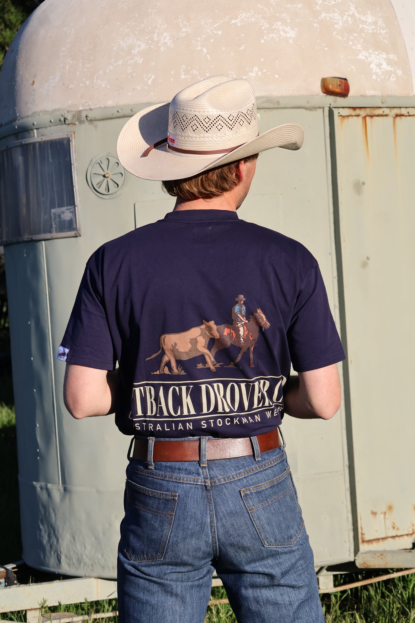 Top End Drover Navy Tee