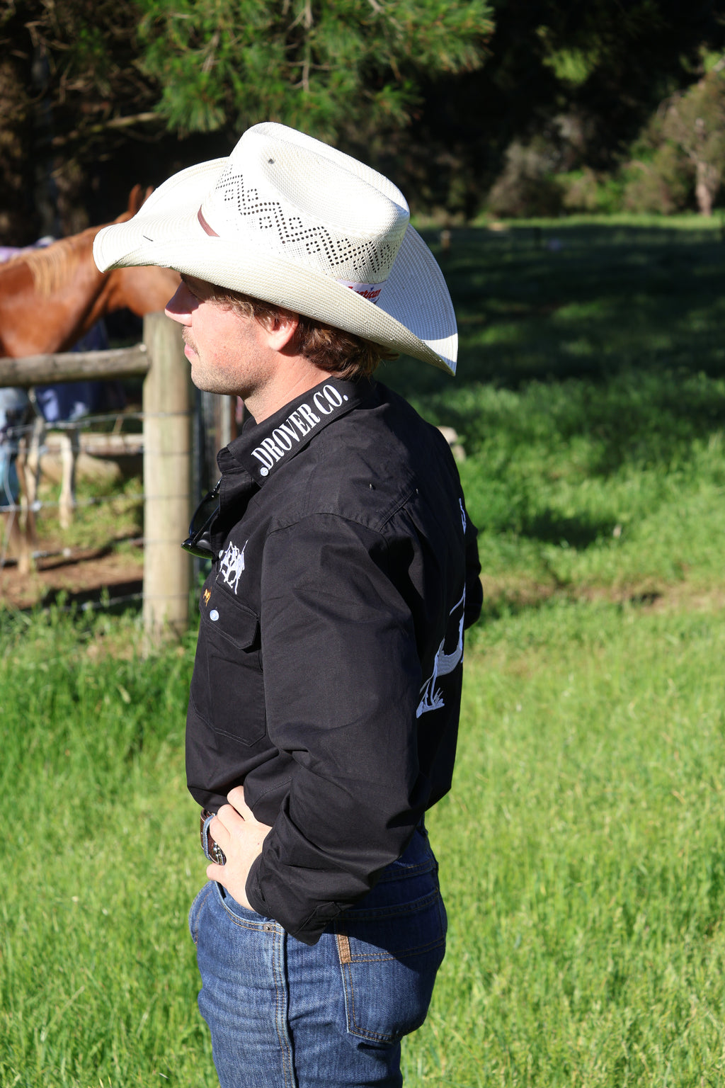 Drover Co. Arena Shirt - Black