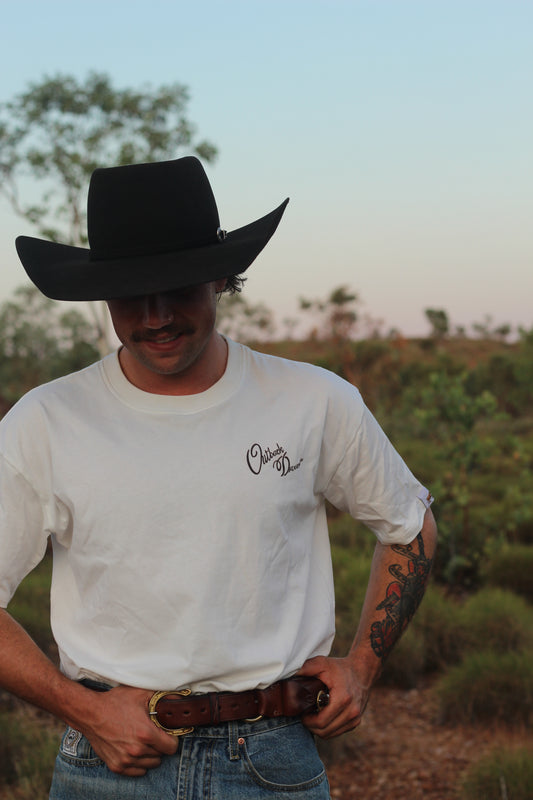 Drovers Rodeo Tee - White