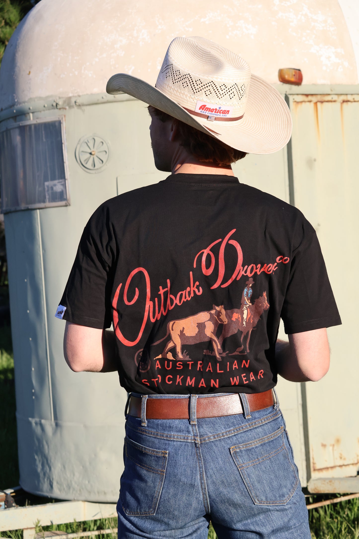 Signature Drover Black Tee