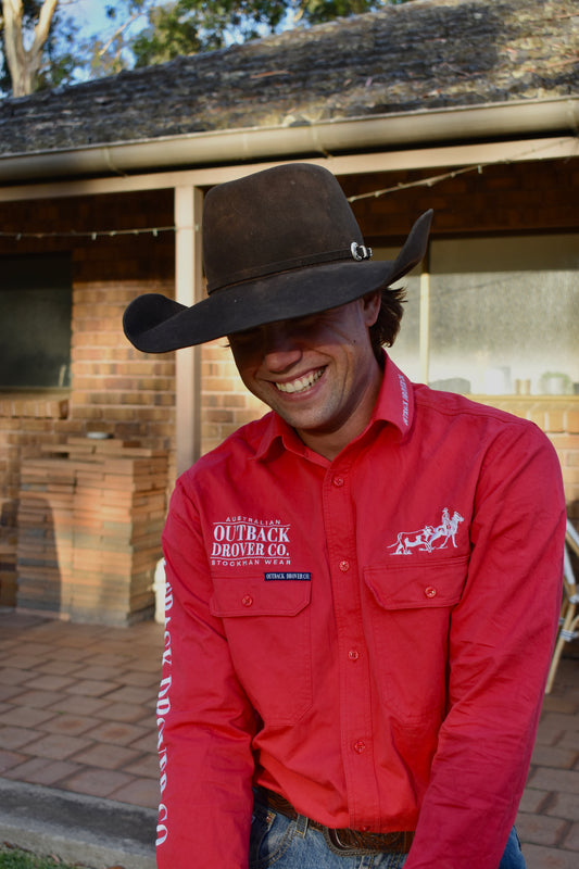 Drover Co. Arena Shirt - Red