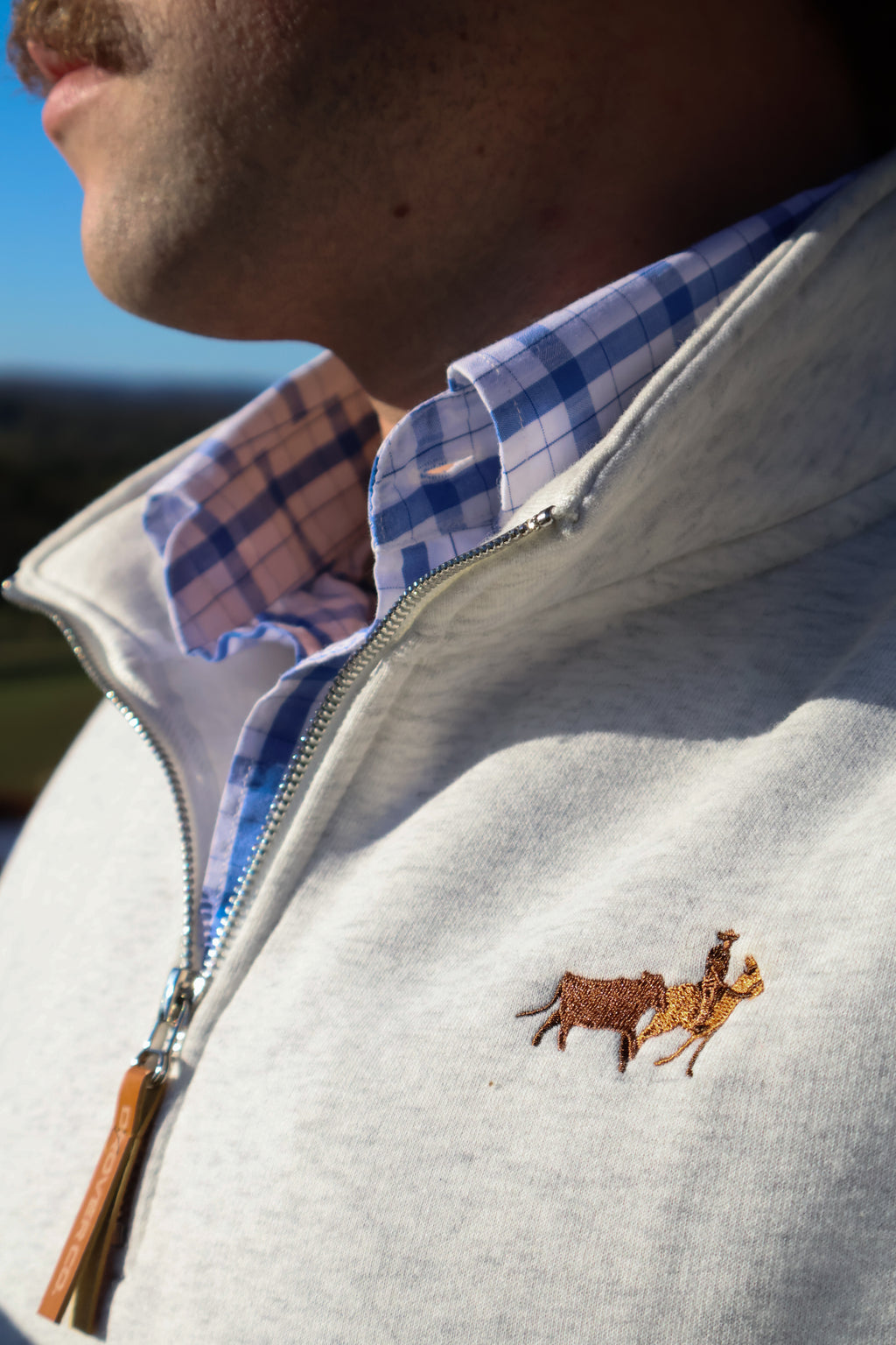 Tanami Sky Qtr Zip Jumper