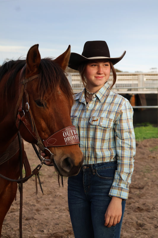 Limited Edition Larrawa Half Button Work Shirt - Woman’s