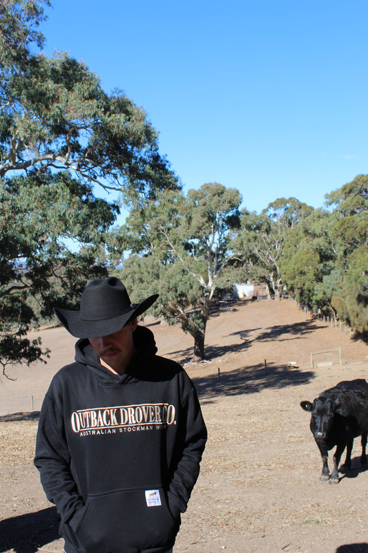 Drover Pullover Hoodie - Black