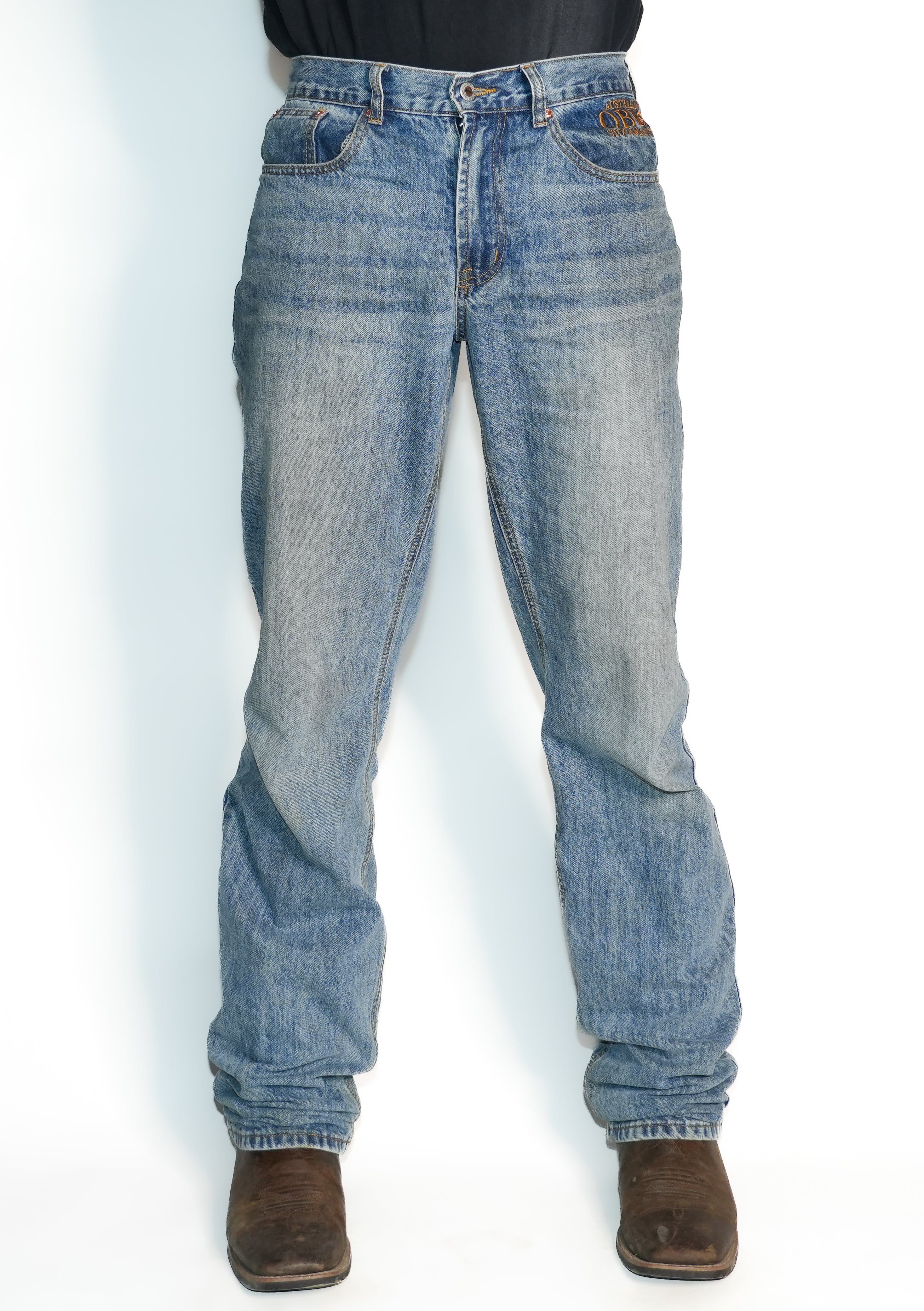 Drover Mens Gold Stitch Relaxed Fit Jean