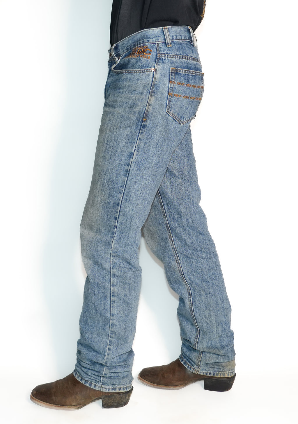Drover Mens Gold Stitch Relaxed Fit Jean