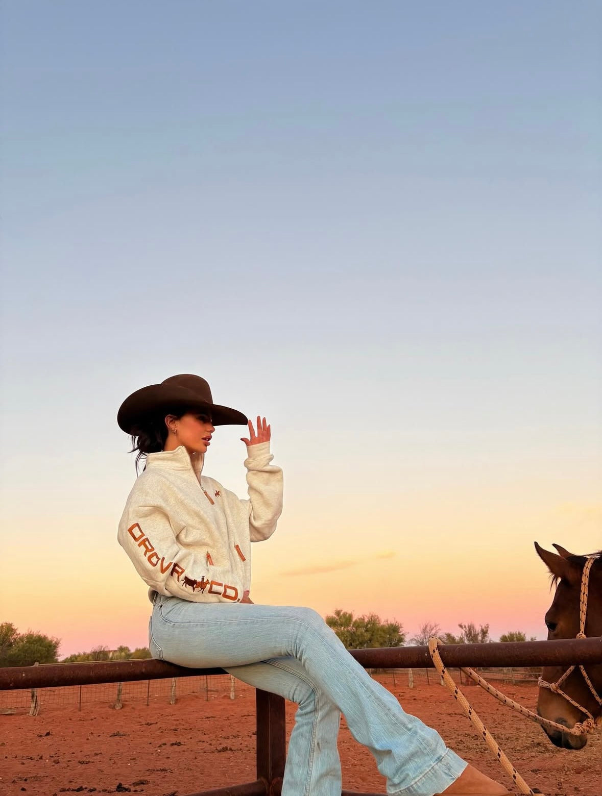 Tanami Sky Qtr Zip Jumper