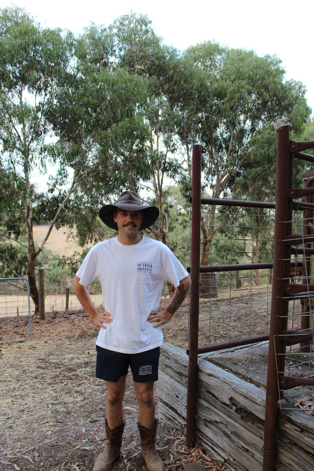 Heritage Drover Tee - White