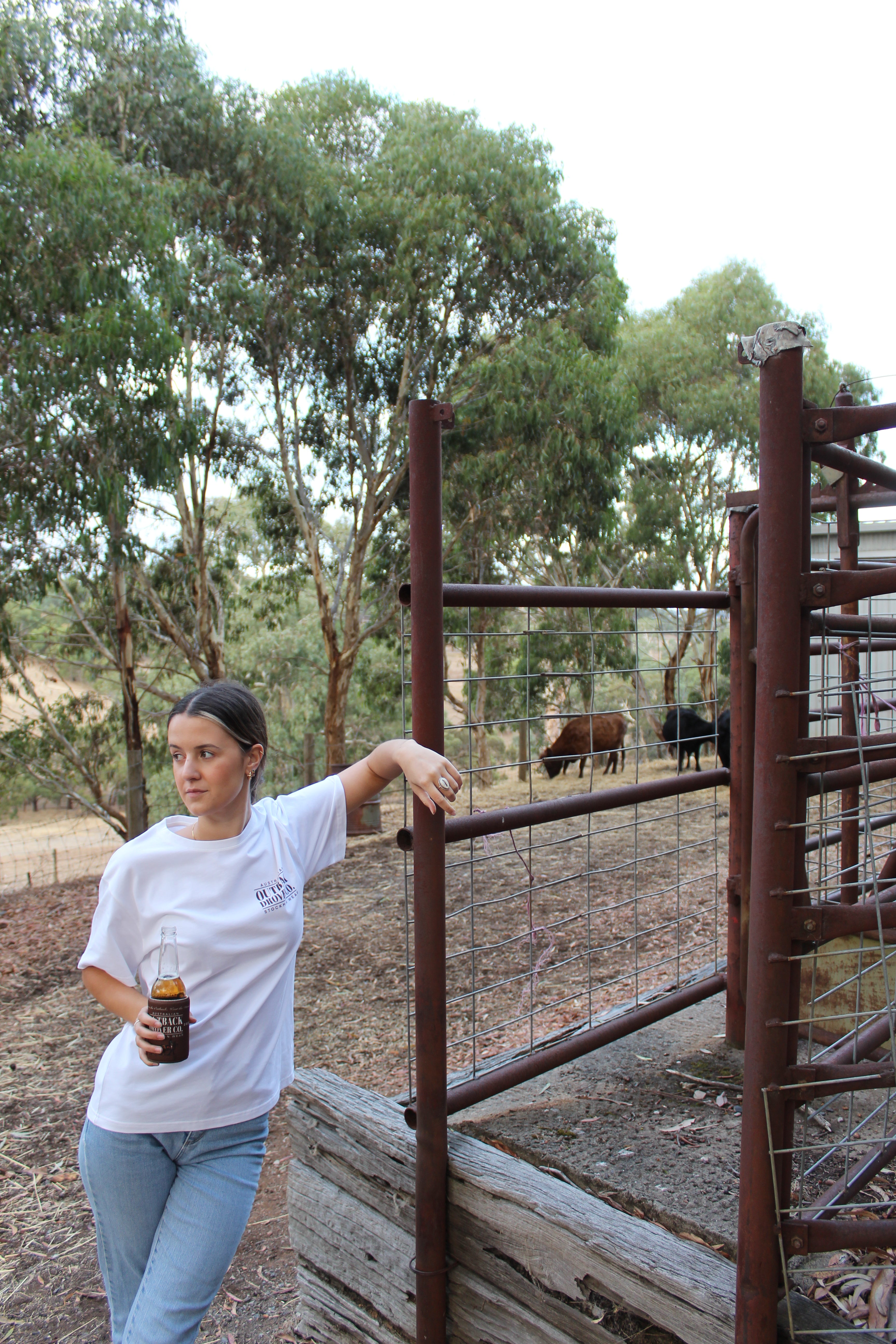 Heritage Drover Tee - White