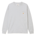 Oversized Long Sleeve Pocket Tee - Grey
